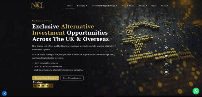 new capital link website homepage